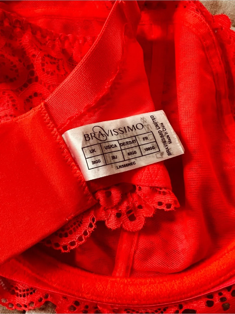 Bravissimo Millie Bra & Matching Brief in Neon Coral